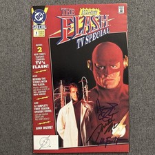 The All-New Flash TV Special#1 DC 1991 1st. Printing Signed 4X by:Howard Chaykin picture