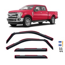 in-Channel Rain Guards for 2017-2026 F250 F350 F450 F550 Super Duty Crew Cab,... picture