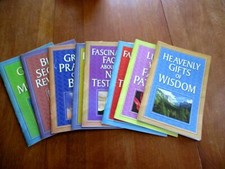 Lot of 8 Christian Booklets from Publications International, LTD, 32 pages each picture
