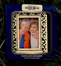 2026 Harvey Lewis “Best Friends” Christmas Picture Frame Holiday Ornament w Box picture