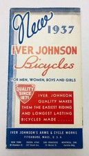 Original 1937 Iver Johnson Bicycle CATALOG of antique bikes picture