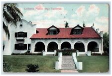 1908 Los Angeles California CA, Home Mission Style Residence Entrance Postcard picture