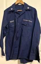 Coast Guard Utility Long Sleeve Blue Shirt with Insignia picture