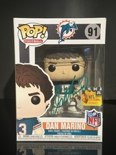 Custom Dan Marino Funko POP NFL Miami Dolphins #91 W/ Vinyl Signature Decal picture
