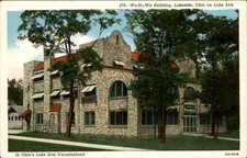 Lakeside OH Wo-Ho-Mis Building Lake Erie E. B. Ackley c1910s Vintage Postcard picture
