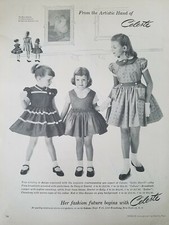 1955 Celeste  girls dresses little Dorrit Style vintage fashion ad picture