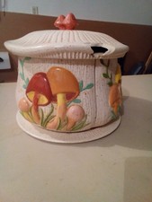 Authentic 1974 Arnel's Vintage Merry Mushroom Ceramic Kitchenware Set (gar) picture