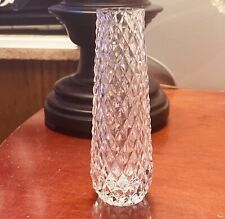 Oneida Crystal Over 24% Lead Crystal Hand Cut & Blown Teardrop Bud Vase Diamond picture