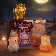 Pre-Sale Toyzero Lulu Piggy Pumpkin Lu Surprise Can 2.9~3In Figure Set Halloween picture