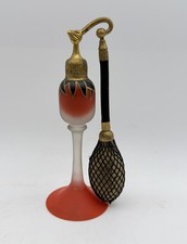 Vintage DeVilbiss Perfume Atomizer Red Frosted Glass Art Deco USA 7” picture