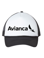 Avianca Black Logo Columbia Airline Travel Souvenir Retro Trucker Hat Cap picture