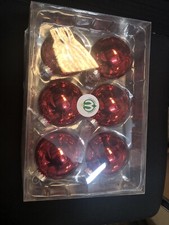 The WhiteHurst Red Ball Ornaments Set Of 12 NIB picture