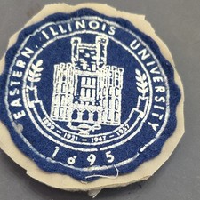 Vintage Eastern Illinois University Round Patch 3 in (199m) picture