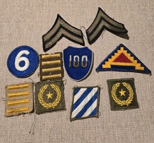 WWII US 100TH INFANTRY DIVISION BULLION PATCH LOT German Italian Theater Made picture