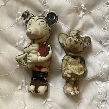 1930’s Made in Japan Disney Mickey Mouse Vintage Figurines Lot of 2, 3-4.9