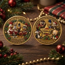 Merry Christmas 2026 Looney Tunes Commemorative Coin 02 picture