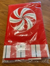 Yankee Candle Co Peppermint Snowman 37x88 NWT Table Runner picture