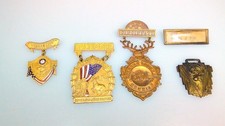 Antique BPOE Elk Pins Lot 1900s Lodge Badges Fob Baltimore NJ OH Tampa picture