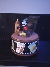 Enesco Walt Disney, Disney, Mickey turkey in the straw mini musical music box picture
