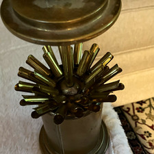 Vintage MCM Brass Brass Pop-up Cigarette Dispenser Carousel Germany picture