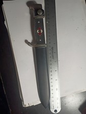 PIC SOLINGEN GERMAN BOYSCOUT YOUTH KNIFE & SHEATH BSA GERMANY VINTAGE AS IS READ picture