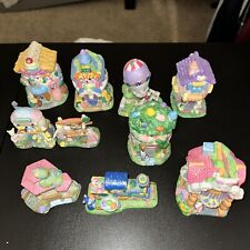 hoppy hollow easter village 2002 Set Of 10 picture