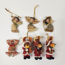 GIFTCO INC Christmas Ornament Lot of 8 Angels Ginger Bread Cookie Reindeers picture