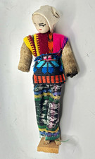 Vintage Guatemalan Handmade Textile Doll Figurine Traditional Woven Dress gift picture