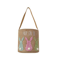 Non-woven Easter Basket Decoration Rabbit Bow Storage Basket Portable Bucket picture