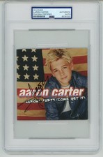 Aaron Carter ~ Signed Autographed Aaron's Party (Come Get It) ~ PSA DNA picture