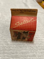 VTG Sealtest Milk Carton Wolf And Pig Paper Bank picture