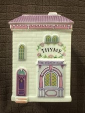 Vintage 1989 Lenox Spice Village THYME House Spice Jar picture