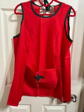 vintage handmade strawberry smock apron pre owned picture