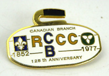 Vintage Canadian Branch Royal Caledonian Curling Club Pin 125Th Anniversary picture