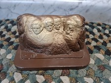 Vintage Mt Rushmore Memorial Souvenir Figurine Trinket Decor Resin Plaster picture
