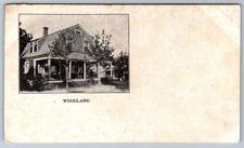 Woodland House View Postcard Undivided Back c.1905 Antique Printed picture