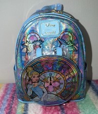 Loungefly Disney Princess Stained Glass Collection Cinderella Mini Backpack NWT picture