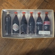 Coca-Cola Evolution Contour Bottle Mini Bottle Set w/ Box & Info Card picture
