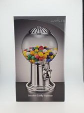 Godinger Silver Art Co Executive Candy Dispenser Nickel Plated Gumball Machine picture