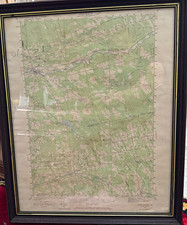 USGS Framed Topographic Map Dover-Foxcroft, ME Quadrangle 1932 picture
