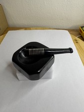 Vintage Czechoslovakian Bakelite Pipe Ashtray Rest & Tamper Smoker Set Art Deco picture