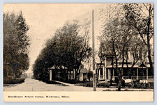 Welcome MN Minnesota Residence Street Scene House Horses Wagon 1910s Postcard picture