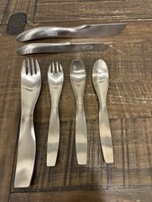 Vintage 6 Pc Lot Of Janos Megyik By Georgian House Stainless Flatware MCM Japan picture