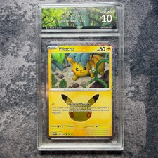 Pikachu 038/128 2026 Pokemon 30th Celebration GetGraded 10 Art Label picture