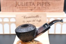 Caminetto Moustache 08.28 UNSMOKED Squat Bulldog Tobacco Pipe Handmade Italy picture