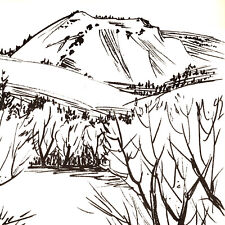 Vintage 1960s Eureka Peak Plumas State Park Hiking Trails Ski Slopes Postcard CA picture