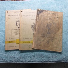 Vintage Auburn Ind.  Telephone Books  (3)  1951, 53, 55 picture