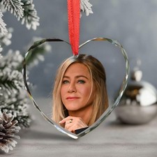 jennifer aniston Christmas Ornament, Celebrity Fan Holiday Gift,Acrylic or Glass picture