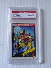1990 Impel Marvel Universe #10 Wolverine EMC 10 GEM MINT  POP ONE $$$ POP ONE picture