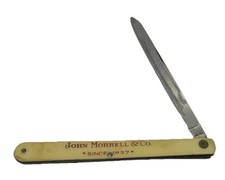 Vtg John Morrell & Company “Since 1827” Knife Colonial w/Bakelite Handle Folding picture